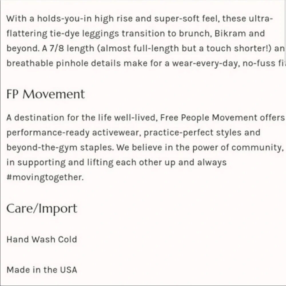 Free People Movement Good Karma tie-dye leggings - Picture 14 of 15